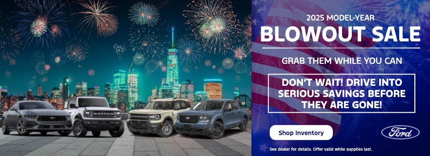 2025 MODEL-YEAR BLOWOUT SALE